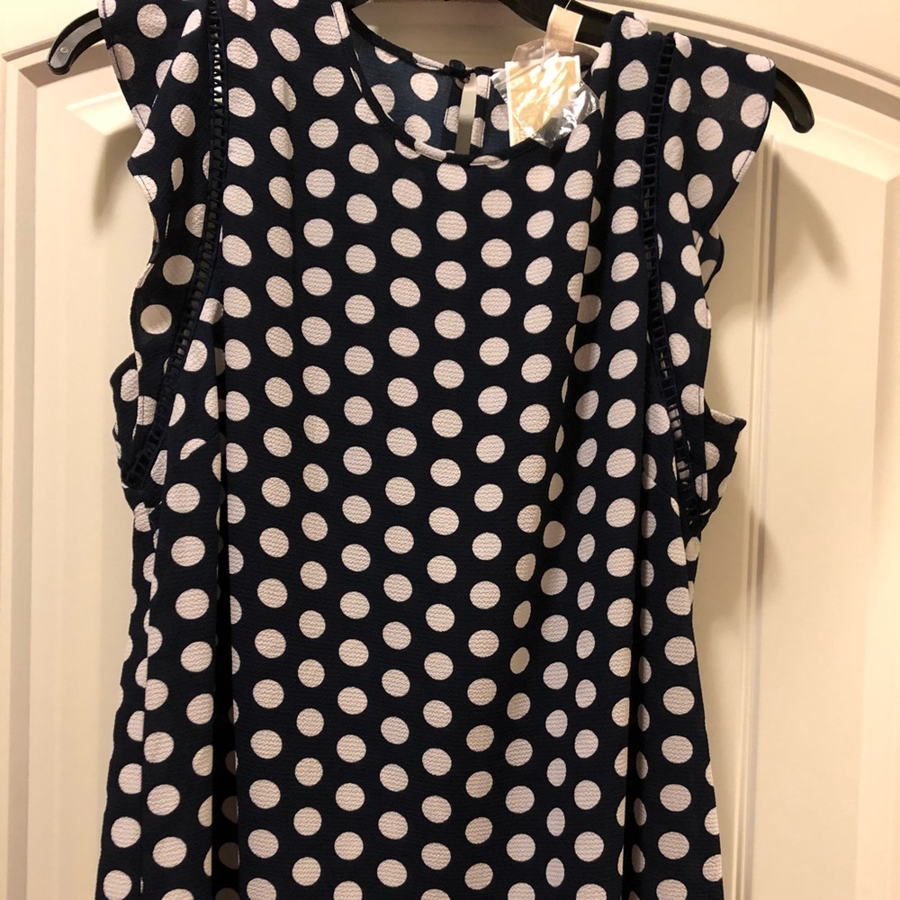 NWT Michael Kors flutter sleeve shirt